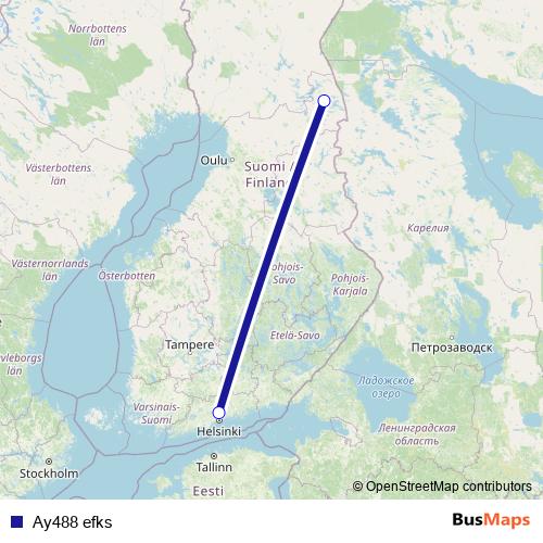 Ay488 efks air Line Map