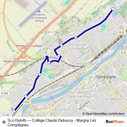Sco Deb4b bus Line Map