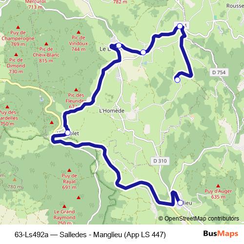 63-Ls492a bus Line Map