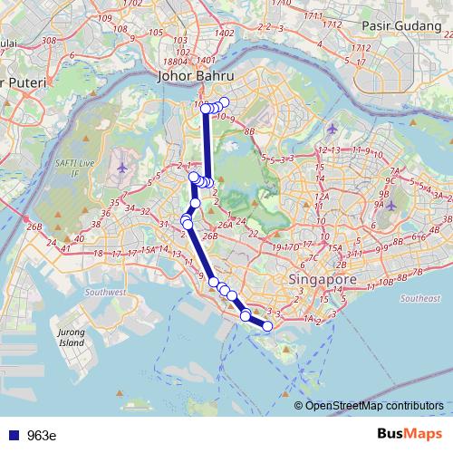 963e bus Line Map