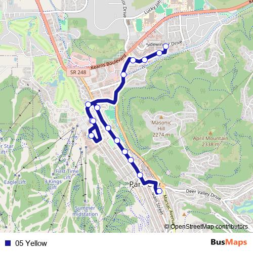 05 Yellow bus Line Map