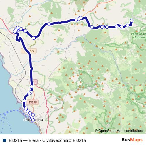 Bl021a bus Line Map