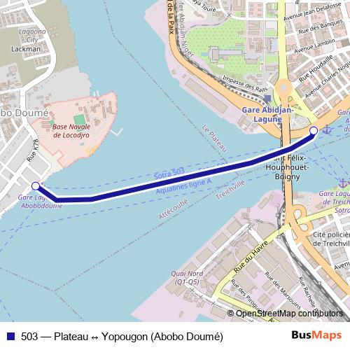503 ferry Line Map