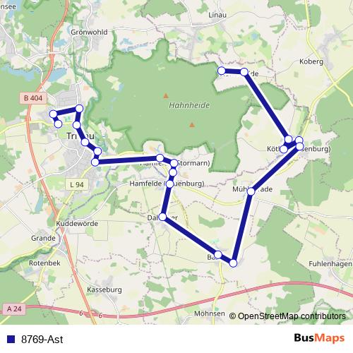 8769-Ast bus Line Map