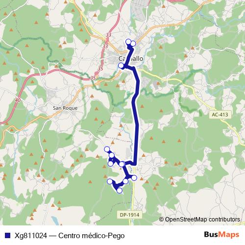 Xg811024 bus Line Map