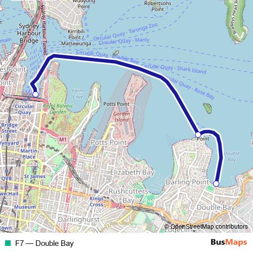 F7 ferry Line Map