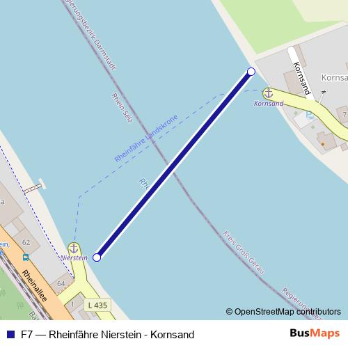 F7 ferry Line Map