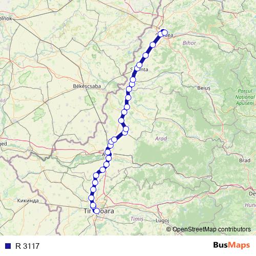 R 3117 rail Line Map
