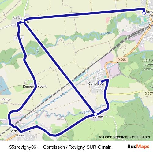 55srevigny06 bus Line Map