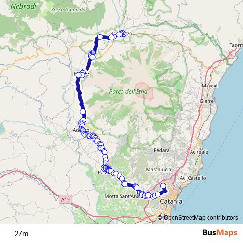 27m bus Line Map