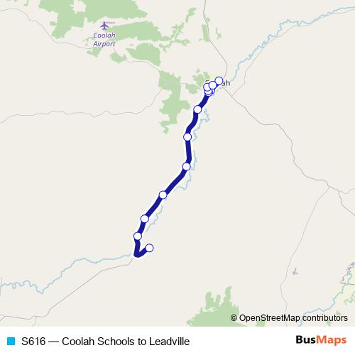 S616 bus Line Map