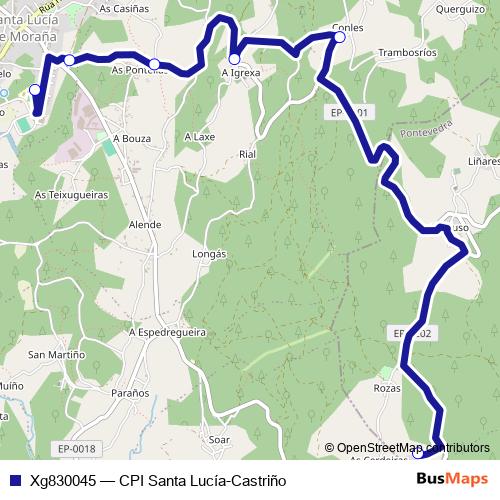 Xg830045 bus Line Map