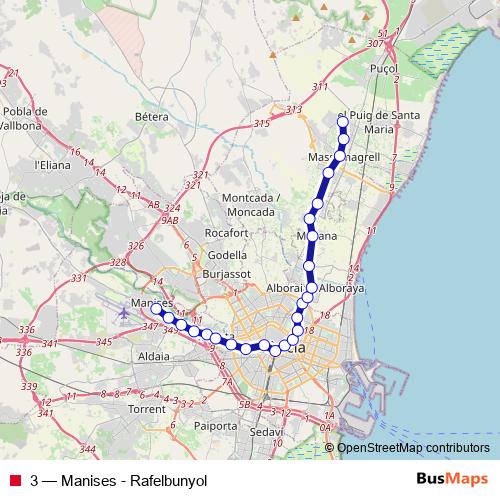 3 metro Line Map
