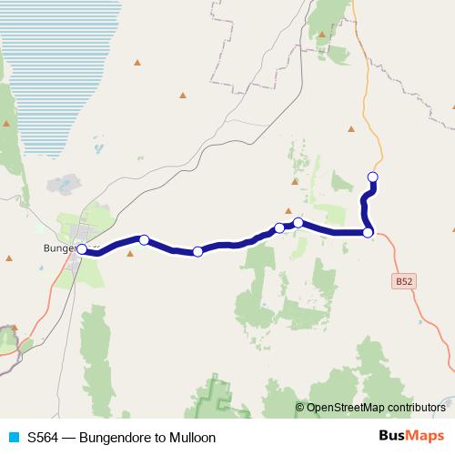 S564 bus Line Map