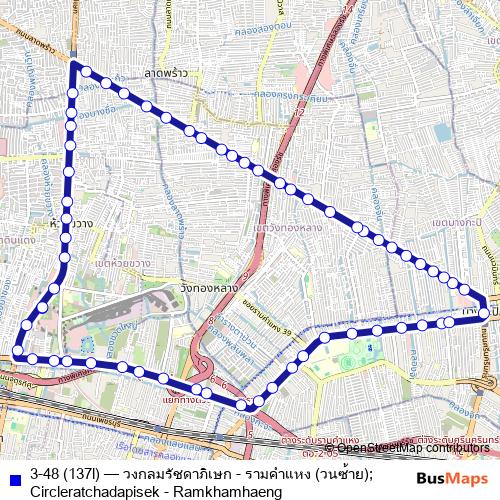 3-48 (137l) bus Line Map
