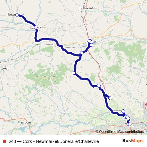 243 bus Line Map