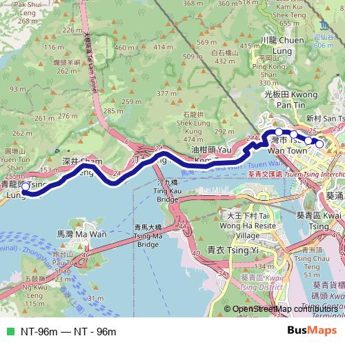 NT-96m bus Line Map