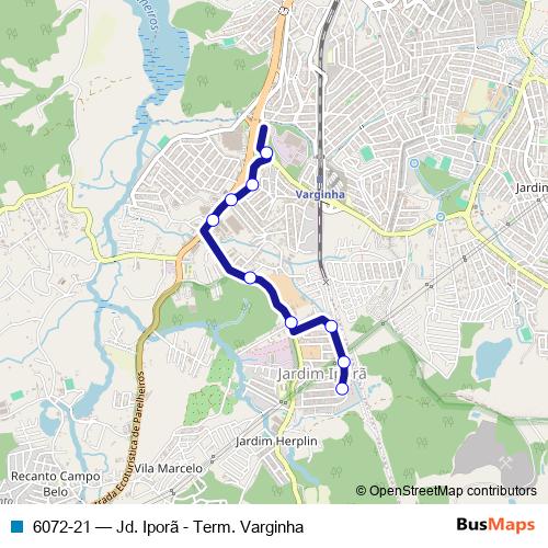 6072-21 bus Line Map