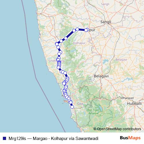 Mrg129is bus Line Map