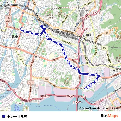 4-3 bus Line Map