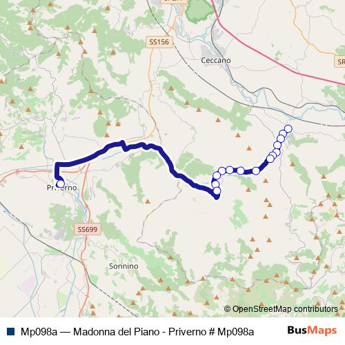 Mp098a bus Line Map