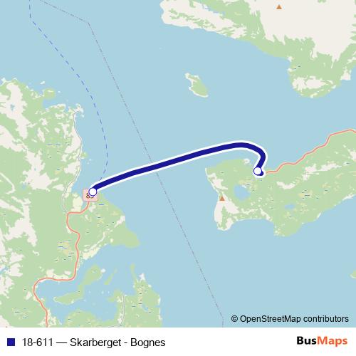 18-611 ferry Line Map
