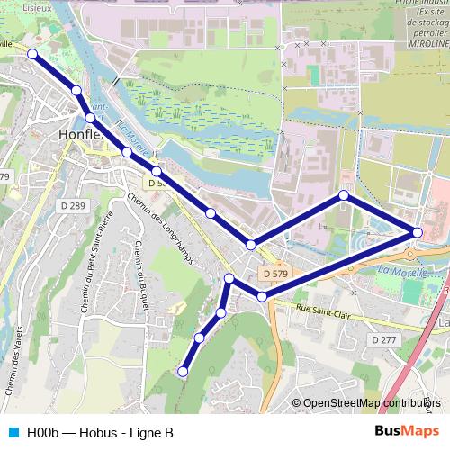H00b bus Line Map
