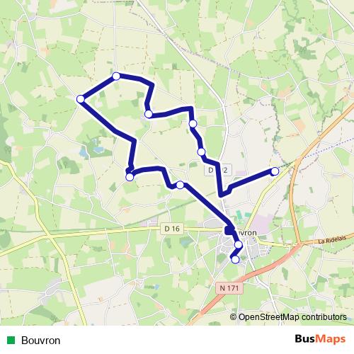 Bouvron bus Line Map