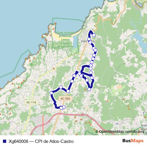 Xg640008 bus Line Map