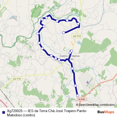 Xg720025 bus Line Map
