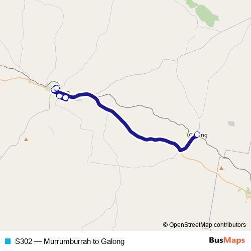 S302 bus Line Map