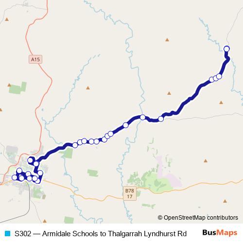 S302 bus Line Map