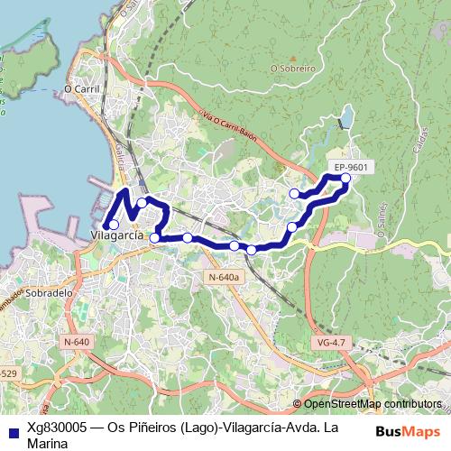 Xg830005 bus Line Map