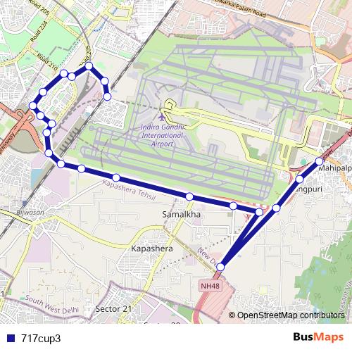 717cup3 bus Line Map