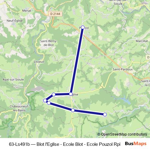 63-Ls491b bus Line Map