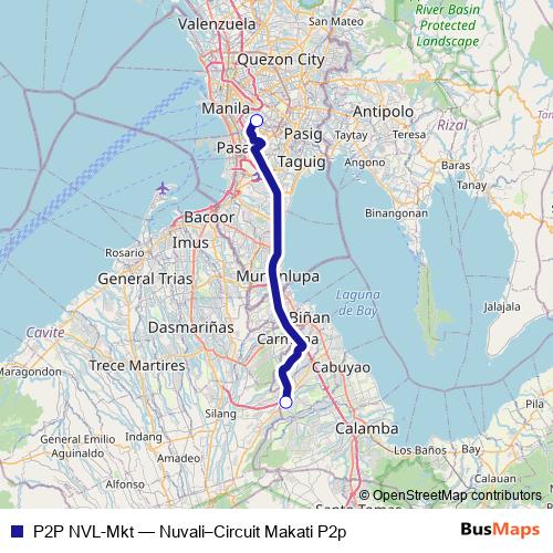P2P NVL-Mkt bus Line Map