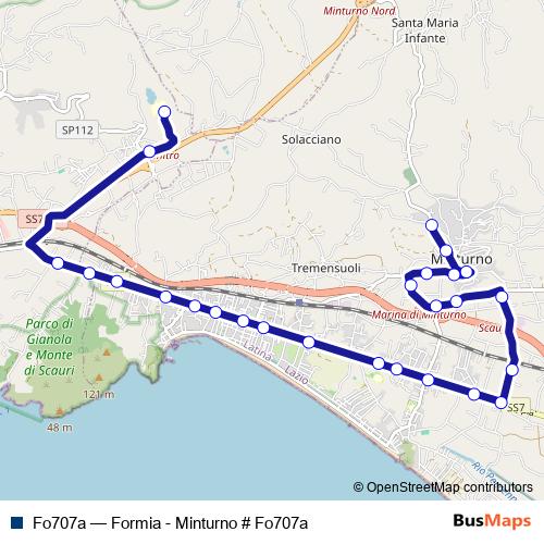 Fo707a bus Line Map