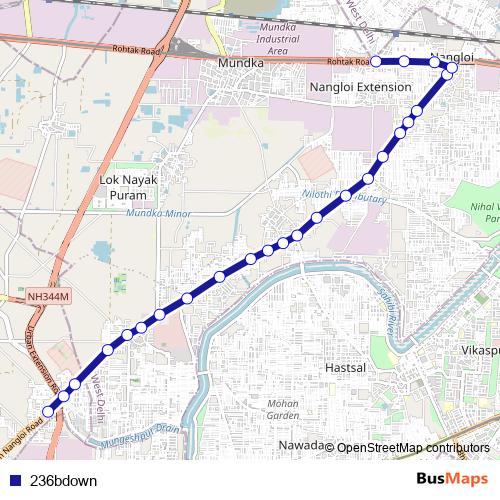 236bdown bus Line Map