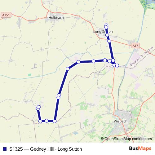 S132S bus Line Map