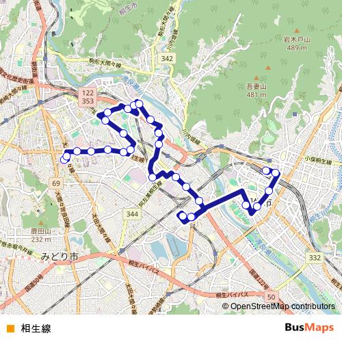 相生線 bus Line Map