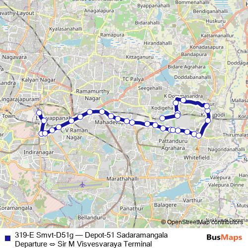 319-E Smvt-D51g bus Line Map