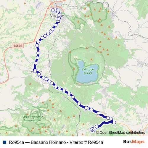 Ro954a bus Line Map