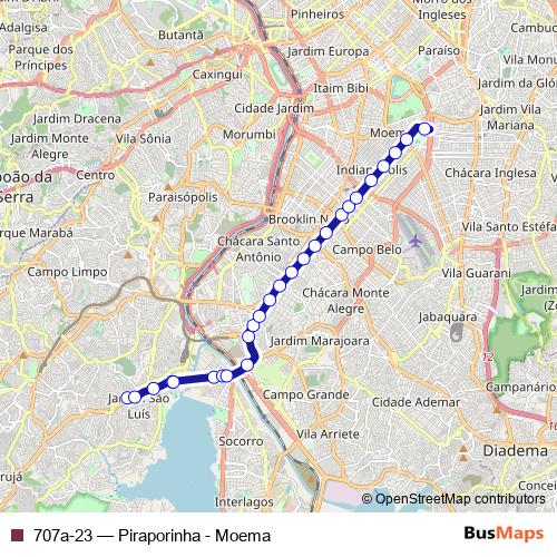 707a-23 bus Line Map