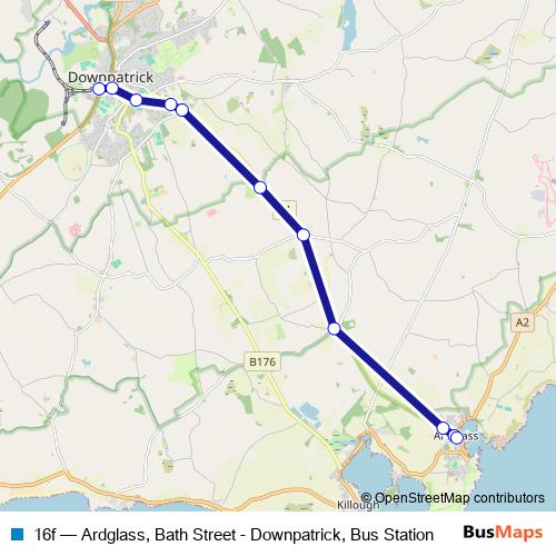 16f bus Line Map
