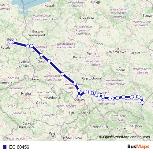 EC 60456 rail Line Map