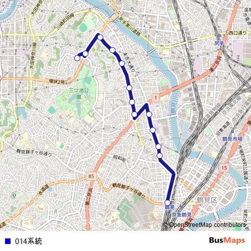 014계통 bus Line Map