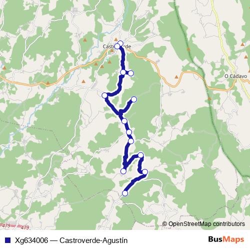 Xg634006 bus Line Map