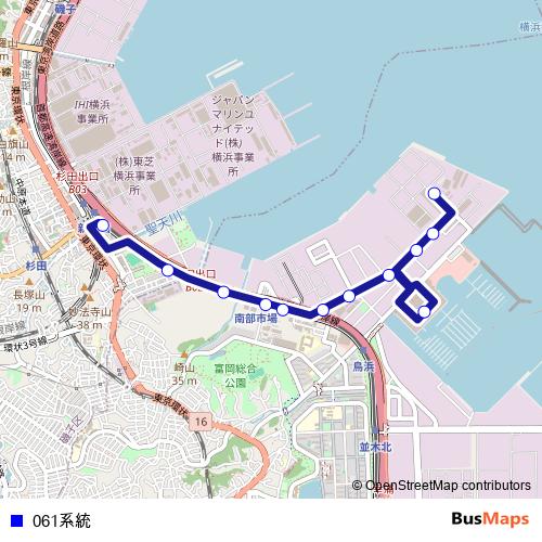 061계통 bus Line Map