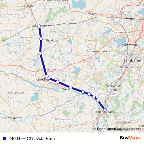 44004 rail Line Map