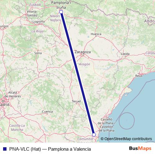 PNA-VLC (Hat) air Line Map